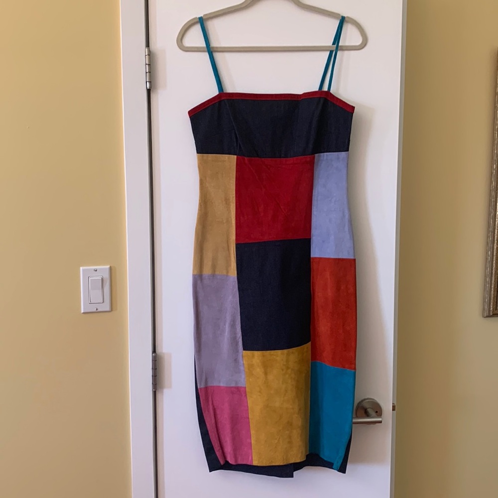 Garrison suede and denim dress size 10. Excellent condition.